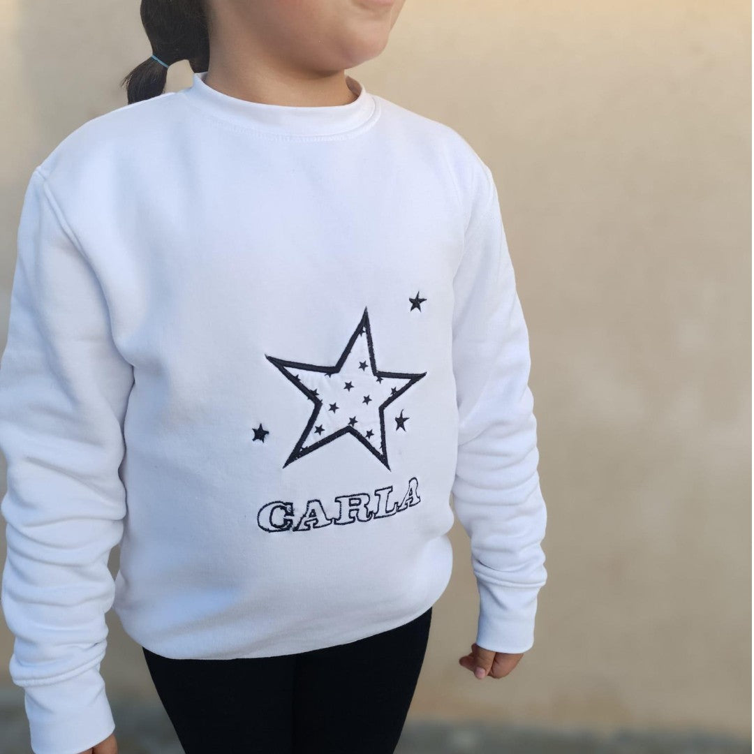 SUDADERA ESTRELLA BORDADA